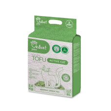 Velvet Paw Tofu наповнювач для котячого туалету із зеленим чаєм, 6 л