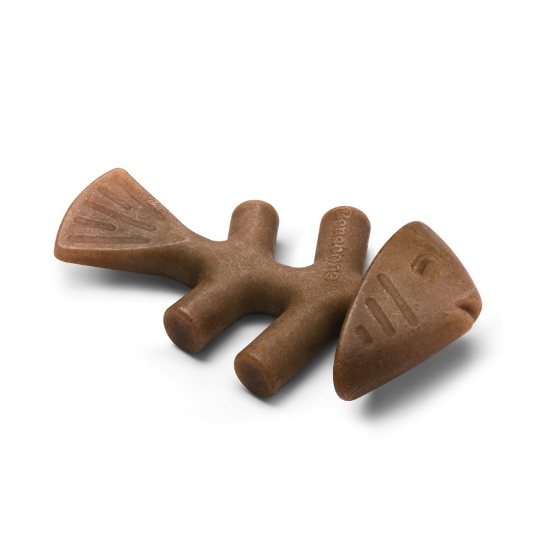Benebone Fishbone Salmon іграшка для собак зі смаком лосося, 21 см