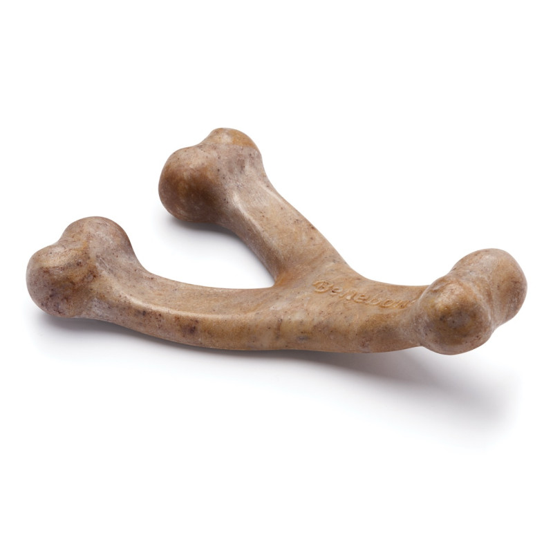 Benebone Puppy Wishbone Bacon іграшка для цуценят зі смаком бекону, 18 см