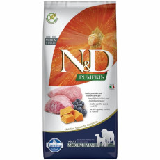 Farmina N&D Pumpkin Dog Lamb & Blueberry Adult Medium & Maxi сухой корм с ягненком для собак средних и крупных пород, 2.5 кг