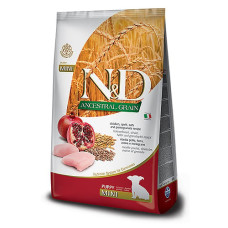 Farmina N&D Dog Chicken & Pomegranate Puppy Mini сухий корм з куркою для щенят малих порід, 800 гр