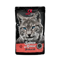 Alpha Spirit Salmon Mousse Sterilised Cats вологий корм із лососем для стерилізованих котів, 85 гр
