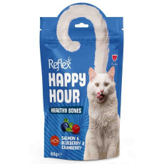 Reflex Happy Hour ласощі для котів лосось, чорниця, журавлина, 60 гр