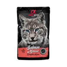 Alpha Spirit Salmon Mousse Cat вологий корм з лососем для котів, 85 гр