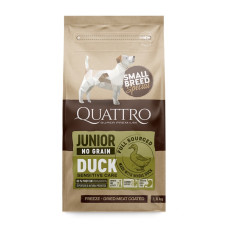 Quattro Junior Duck Small Breed сухий корм для цуценят дрібних порід з качкою, 1.5 кг