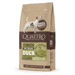 Quattro Junior Duck Small Breed сухий корм для цуценят дрібних порід з качкою, 7 кг