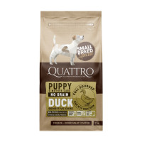Quattro Puppy Duck Small Breed сухой корм для щенков, беременных и лактирующих самок мелких пород с уткой, 7 кг