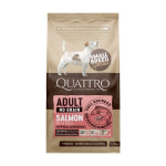 Quattro Adult Salmon Small Breed сухой корм для собак мелких пород с лососем и крилем, 1.5 кг