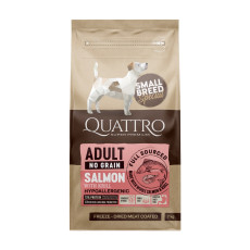 Quattro Adult Salmon Small Breed сухий корм для собак дрібних порід з лососем та крилем, 7 кг