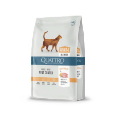 Quattro Cat Adult сухой корм для кошек с мясом птицы, 1.5 кг