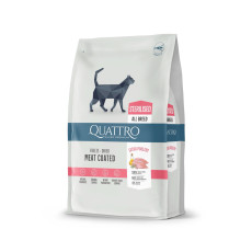 Quattro Cat Sterilized сухой корм для стерилизованных кошек с мясом птицы, 7 кг