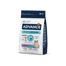 Advance Cat Sterilized Hairball сухой корм для вывода шерсти у стерилизованных котов, 3 кг