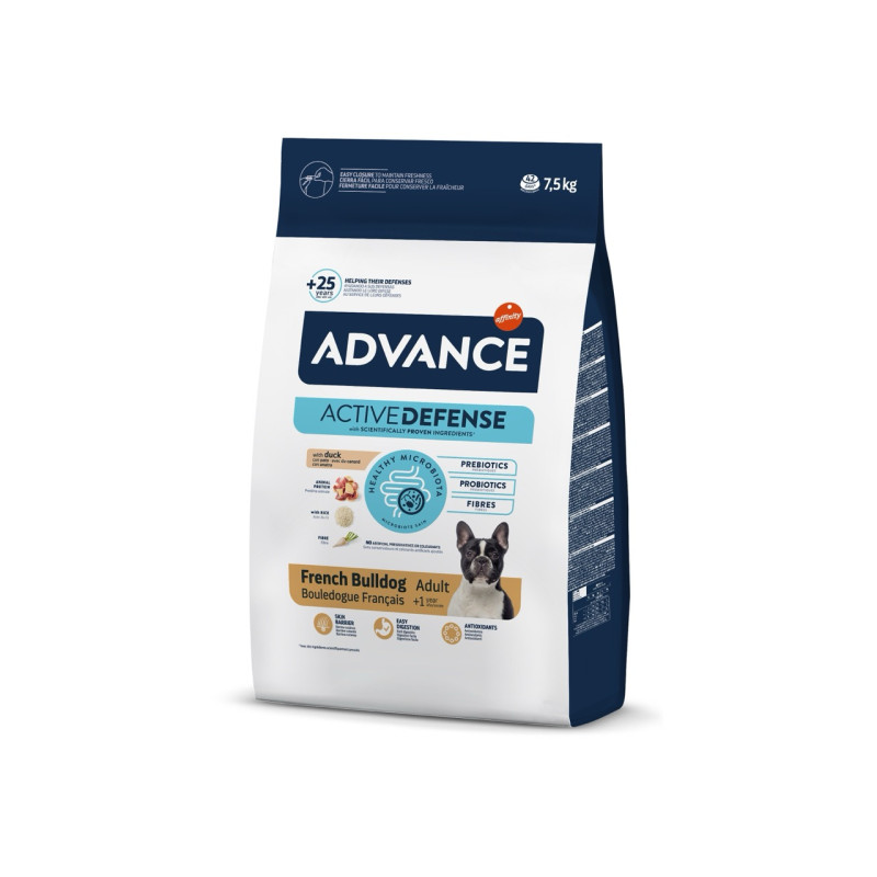 Advance French Bulldog сухой корм для собак породы французский бульдог, 7.5 кг