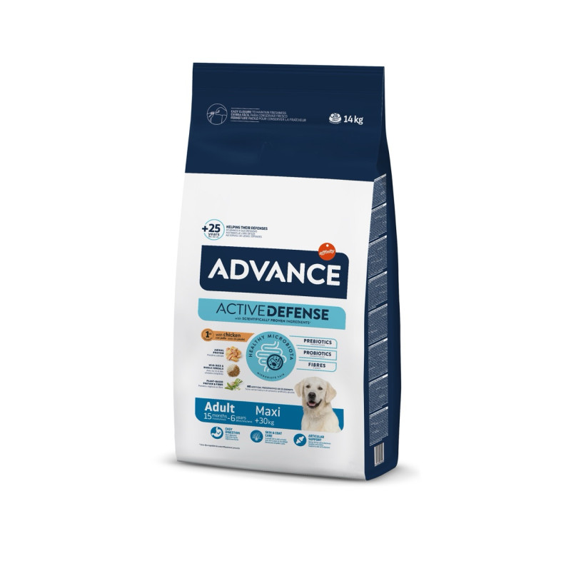 Advance Maxi Adult сухой корм с курицей для собак крупных пород, 14 кг