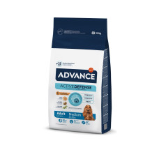 Advance Medium Adult сухой корм с курицей для собак средних пород, 14 кг