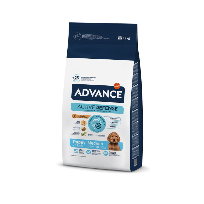 Advance Medium Puppy сухой корм с курицей для щенят средних пород, 12 кг