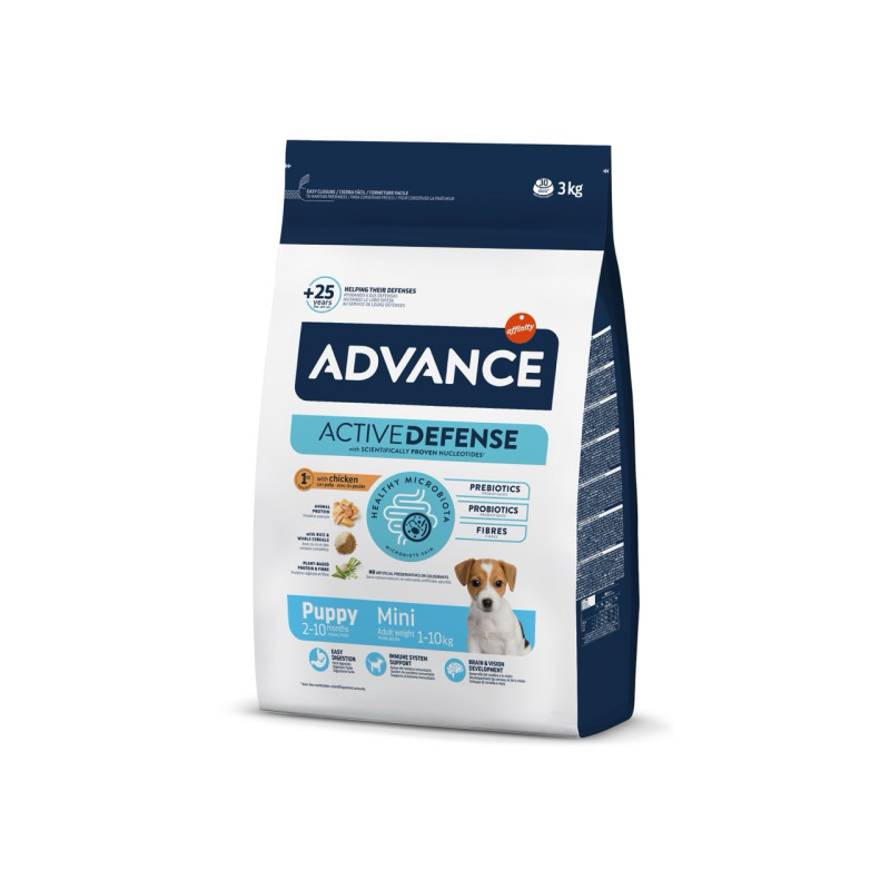 Advance Mini Puppy сухий корм з куркою для цуценят малих порід, 3 кг