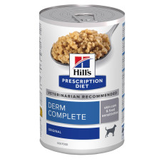 Hill's PD Wet Canine DermComplete влажный корм для собак с пищевой аллергией, 370 гр