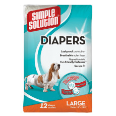 Simple Solution Disposable Diapers памперси одноразові для собак-самок, розмір S