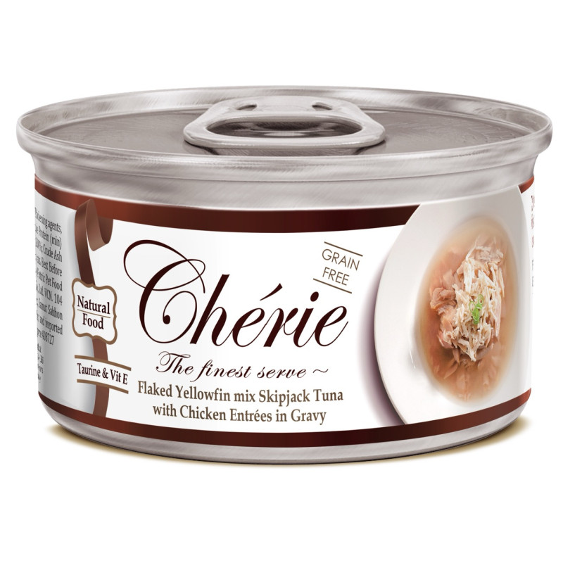Cherie Signature Gravy Mix Tuna & Chiсken влажный корм для котов с тунцом и курицей, 80 гр