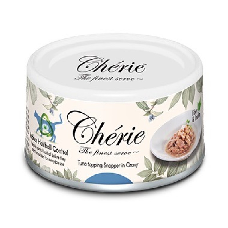 Cherie Hairball Control Tuna & Snapper вологий корм для котів з тунцем та луціаном, 80 гр