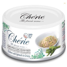 Cherie Complete & Balanced Chicken With Spinach вологий корм для котів з куркою, 80 гр