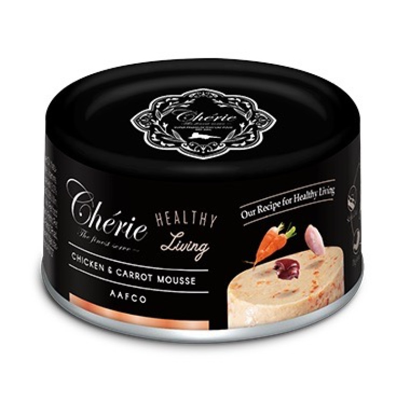 Cherie Healthy Living Chicken & Carrot Mousse влажный корм для котов с курицей, 80 гр