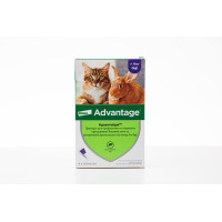 Advantage краплі від бліх для декоративних кроликів та котів 4-8 кг, 4 піп