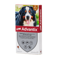 Advantix капли от блох и клещей для собак от 40 до 60 кг, 4 пип