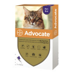 Advocate капли от блох, клещей, гельминтов для котов и хорьков от 4 до 8 кг, 3 пип