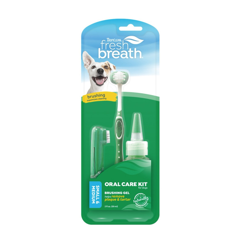 TropiClean Fresh Breath Oral Care Small Dog Kit набор для ухода за зубами собак малых пород