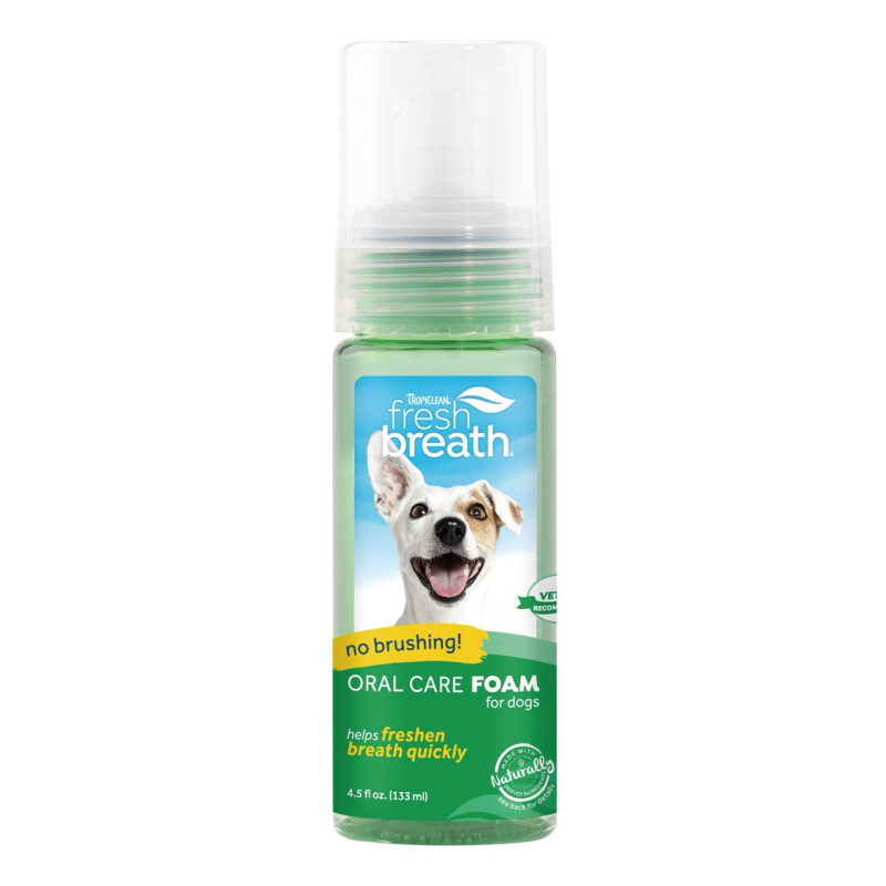 TropiClean Peppermint Fresh Breath Foam піна для догляду за зубами собак, 133 мл