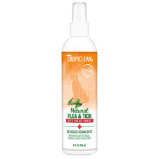 TropiClean Natural Flea & Tick Bite Relief Spray спрей от укусов блох и клещей для собак и котов, 236 мл