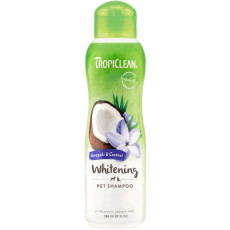 TropiClean Whitening Shampoo шампунь с имбирем и кокосом для собак и котов с белой шерстью, 355 мл