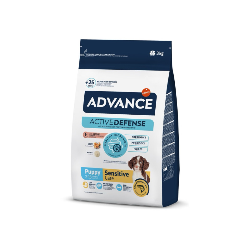 Advance Puppy Sensitive сухой корм для щенят с лососем, 3 кг