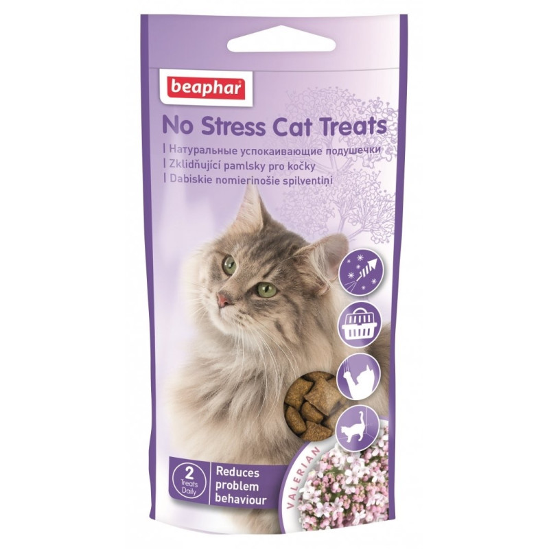 Beaphar No Stress Cat Treats лакомство для котов с успокаивающим действием, 35 гр