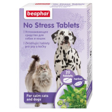 No Stress Tablets заспокійливі таблетки для собак та котів, 20 табл