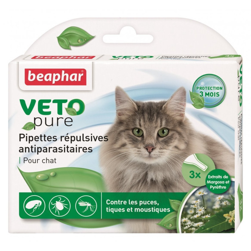 Beaphar Bio Spot On капли от блох для котов, 3 пип