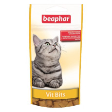 Beaphar Vit-Bits ласощі для котів з мультивітамінною начинкою, 35 гр