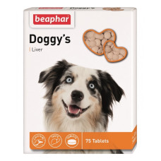 Beaphar Doggy's + Liver лакомство для собак с печенкой, 75 гр
