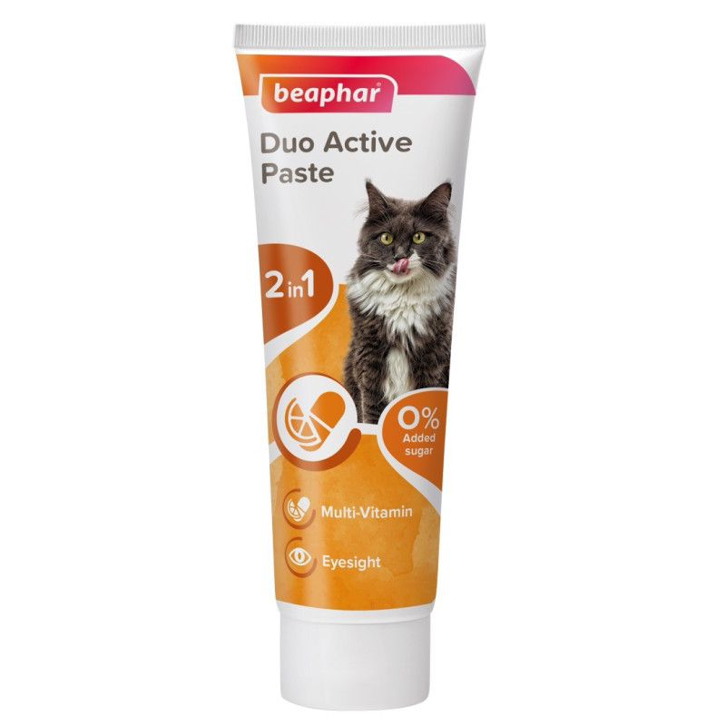 Duo-Active Paste For Cats мультивитаминная паста для здоровья кишечника у котов, 100 гр