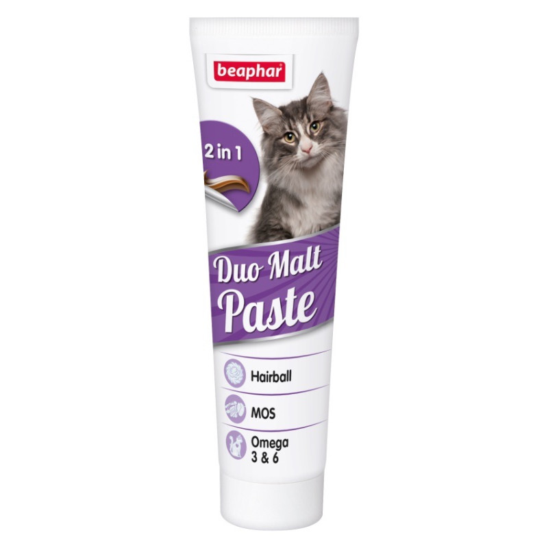Duo Malt Paste паста для вывода шерсти для котов, 100 гр
