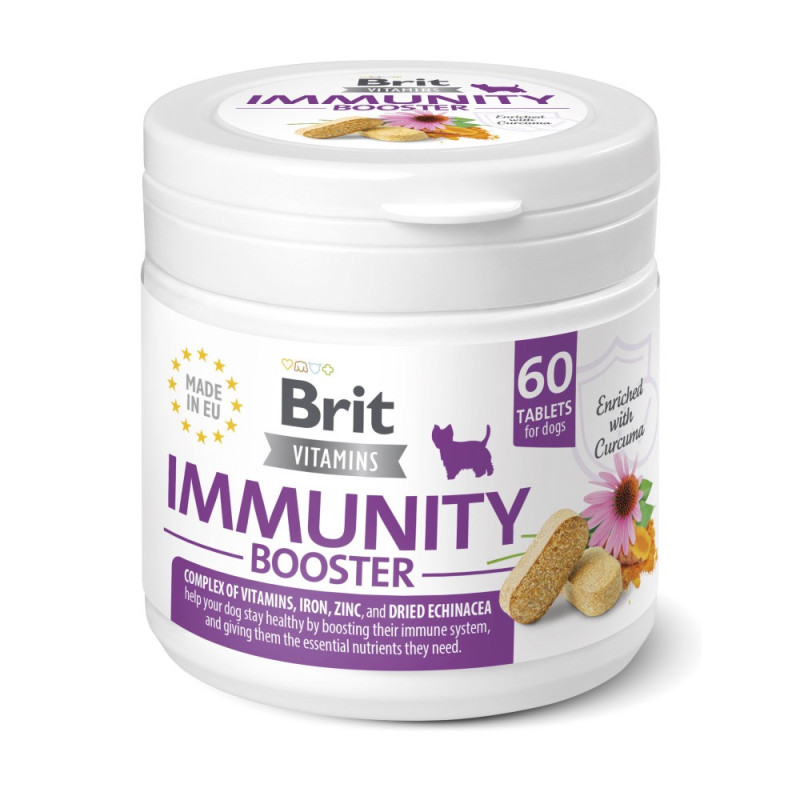 Brit Vitamins Immunity Booster вітаміни для зміцнення імунітету собак, 60 табл
