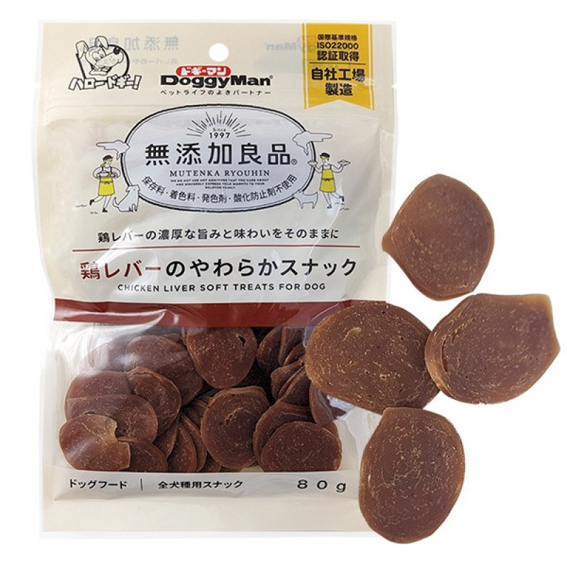 DoggyMan Chicken Liver Soft лакомство для собак с печенкой, 80 гр
