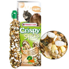 Versele-Laga Crispy Sticks Rice & Vegetables лакомство для хомяков, крыс, мышей, 110 гр