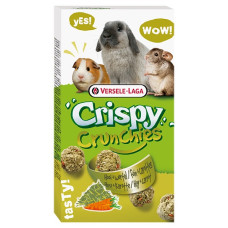 Versele-Laga Crispy Crunchies Hay + Carrot ласощі для кроликів та інших гризунів, 75 гр