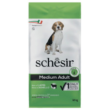 Schesir Dog Medium Adult Lamb сухой корм с ягненком для собак средних пород, 12 кг