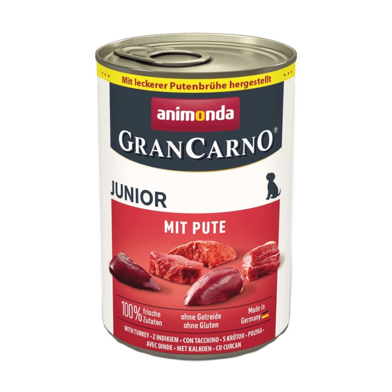 Animonda GranCarno Junior Turkey вологий корм для щенят з індичкою, 400 гр