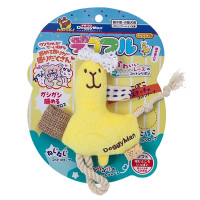 DoggyMan Fully Decorated Alpaca игрушка с пищалкой для собак, 11 см