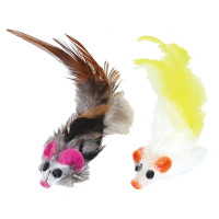 CattyMan Feather Mouse игрушка для котов, 4 см
